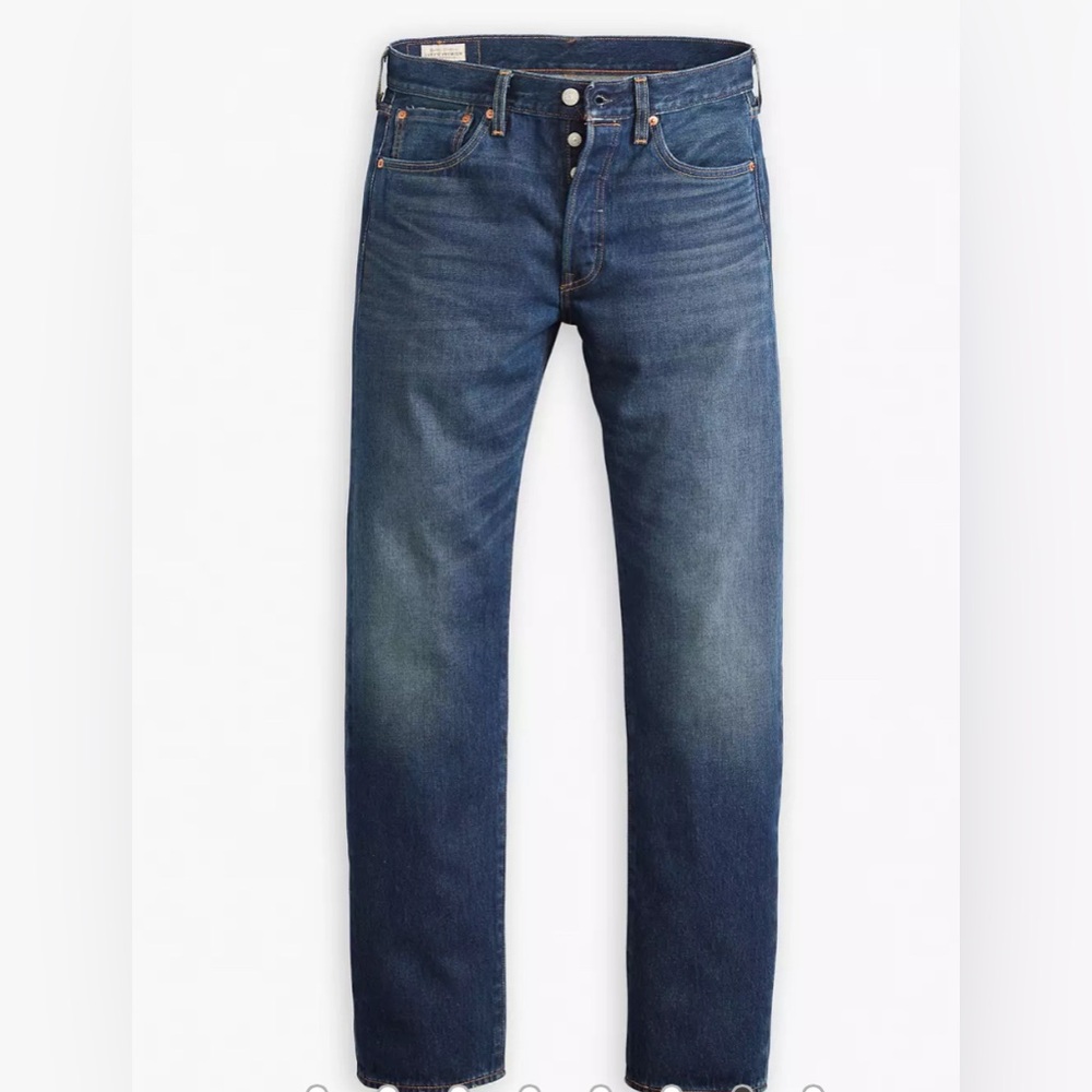 Men’s Levi’s 501 button fly Dark Blue Jeans Size W 34 L 32